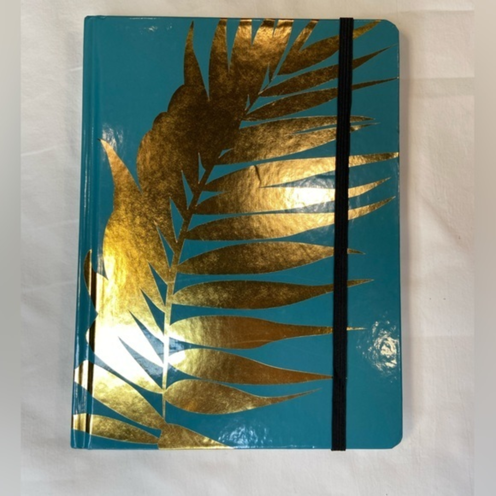 Gold leaf‎ journal, diary, lined paper, 6x9